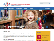 Tablet Screenshot of basisschooldesluis.nl